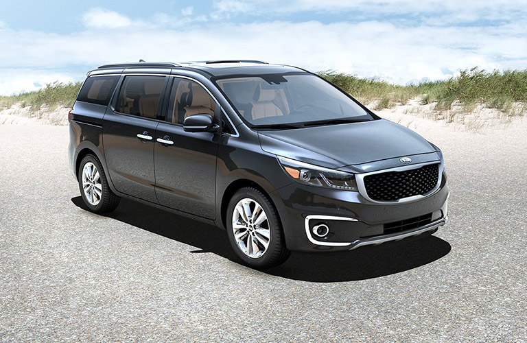 2017 Kia Sedona exterior in black