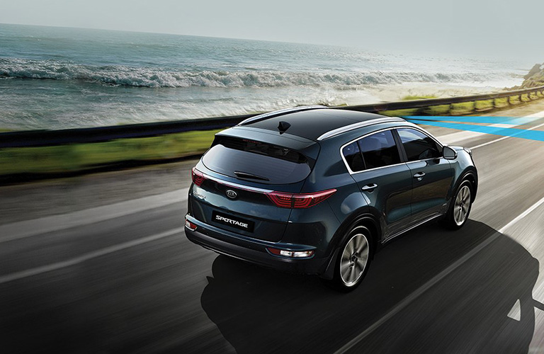 2018 Kia Sportage rear in black