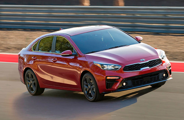2019 Kia Forte in red