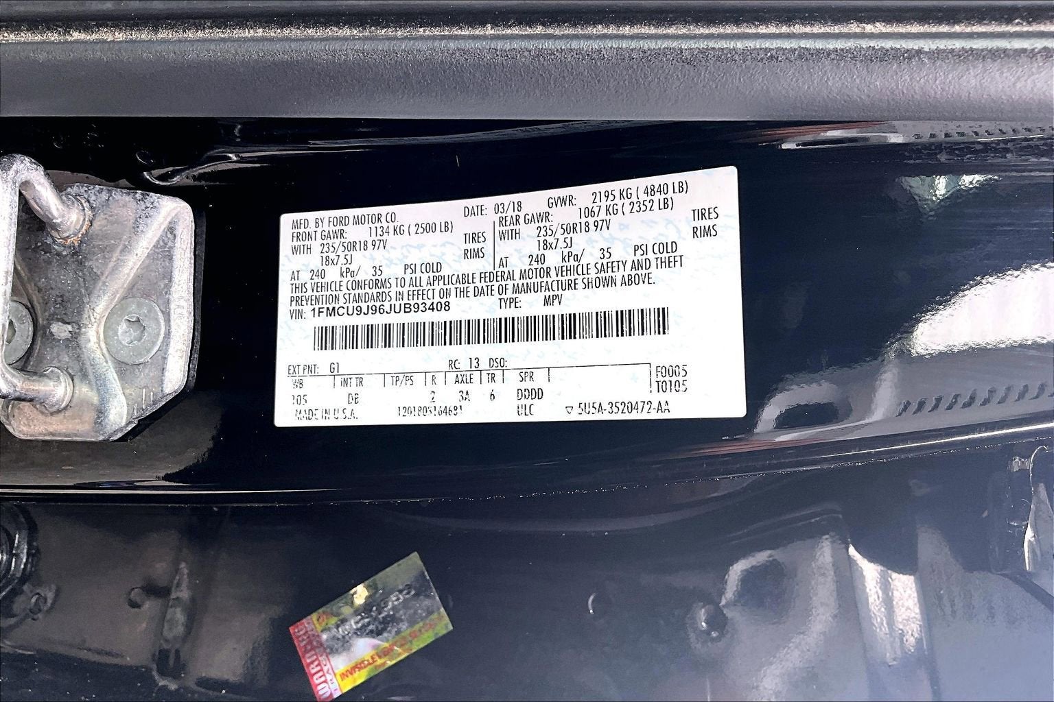 2018 Ford Escape Titanium