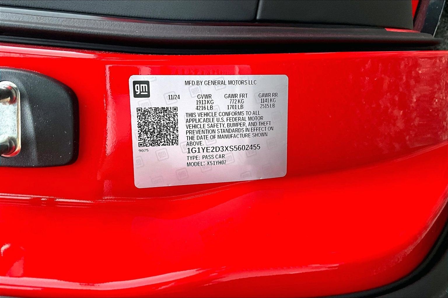 2025 Chevrolet Corvette 2LZ