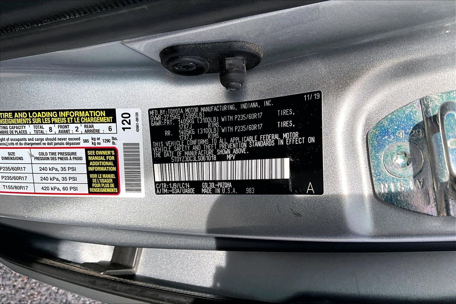 2020 Toyota Sienna Limited Premium