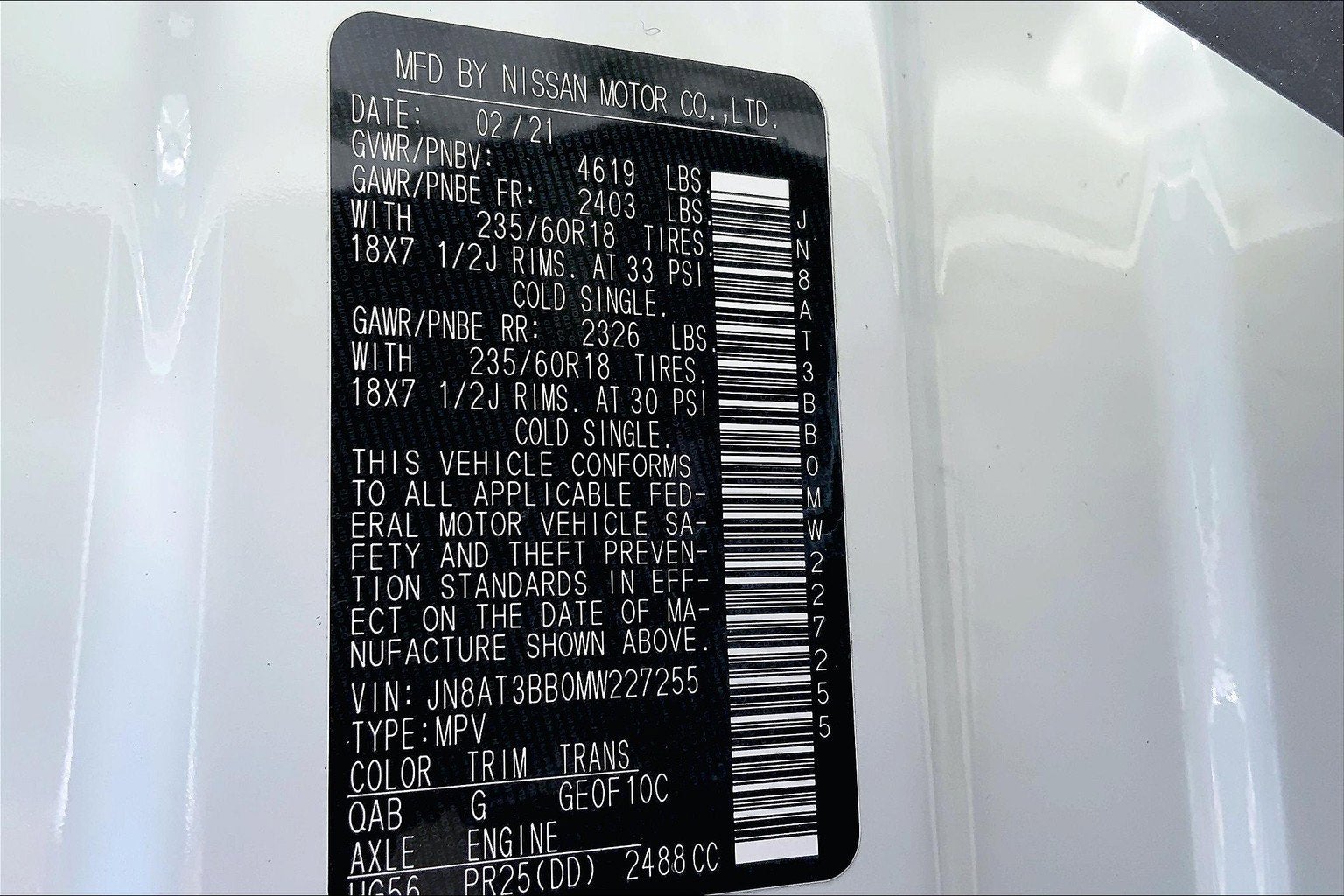 2021 Nissan Rogue SV