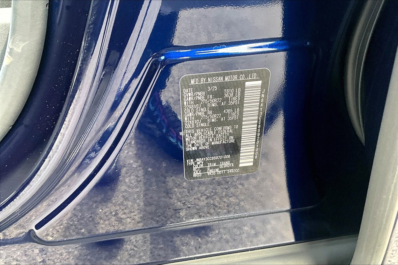 2025 Nissan Armada Platinum Reserve