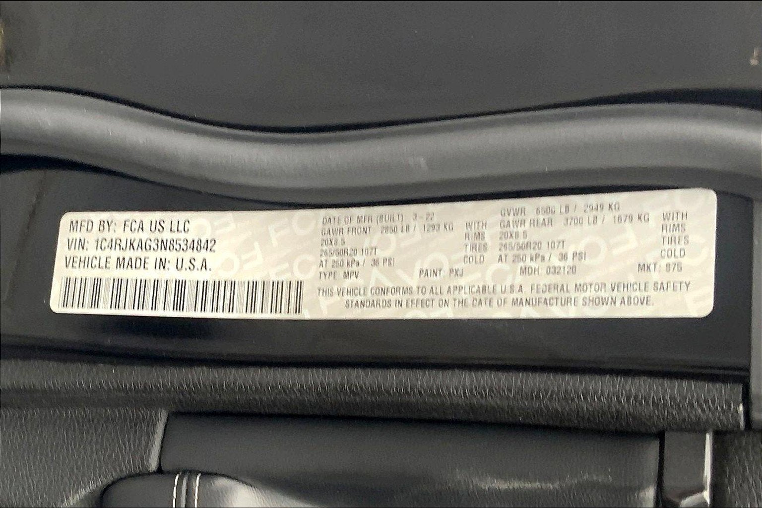 2022 Jeep Grand Cherokee L Altitude 4x4