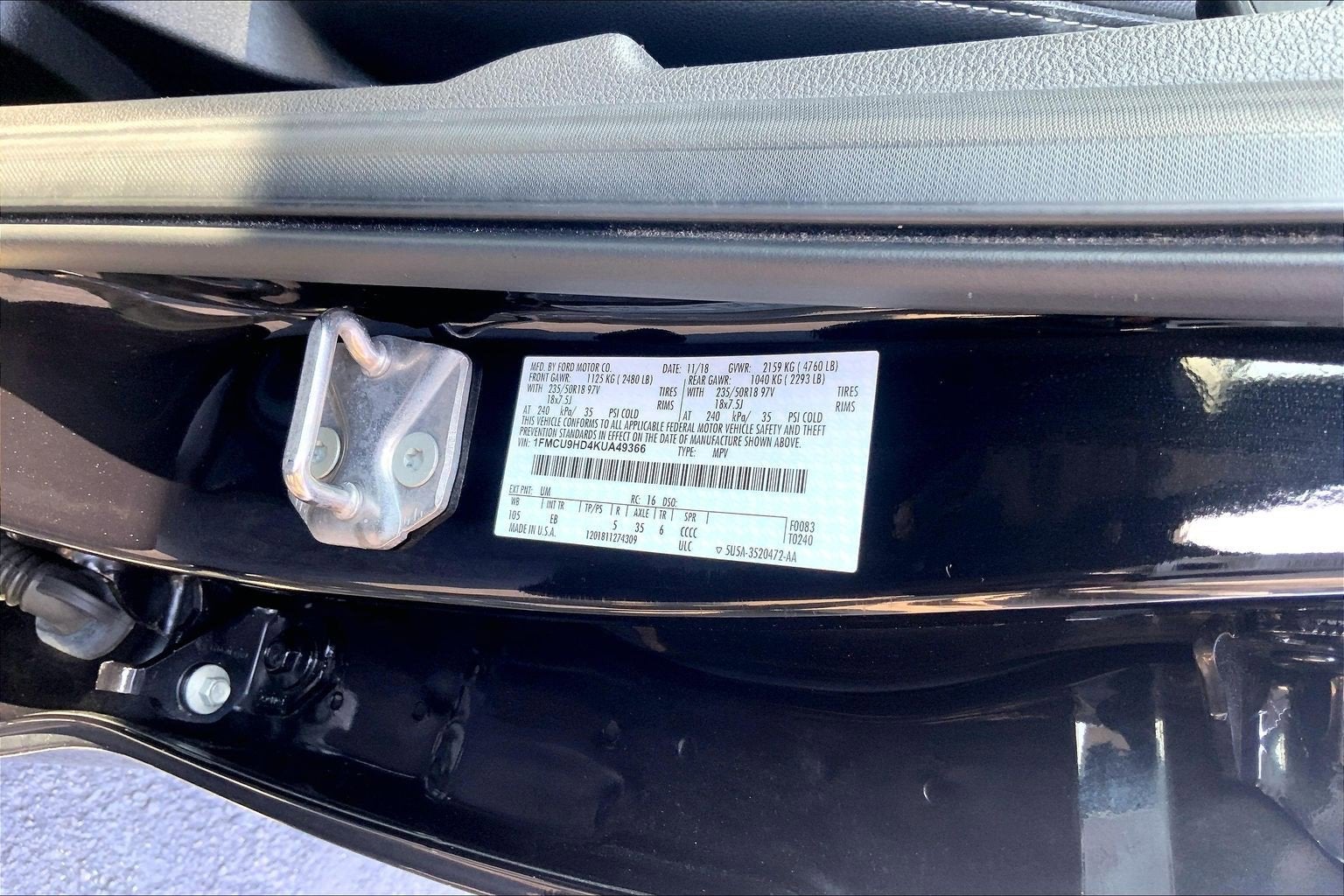 2019 Ford Escape SEL