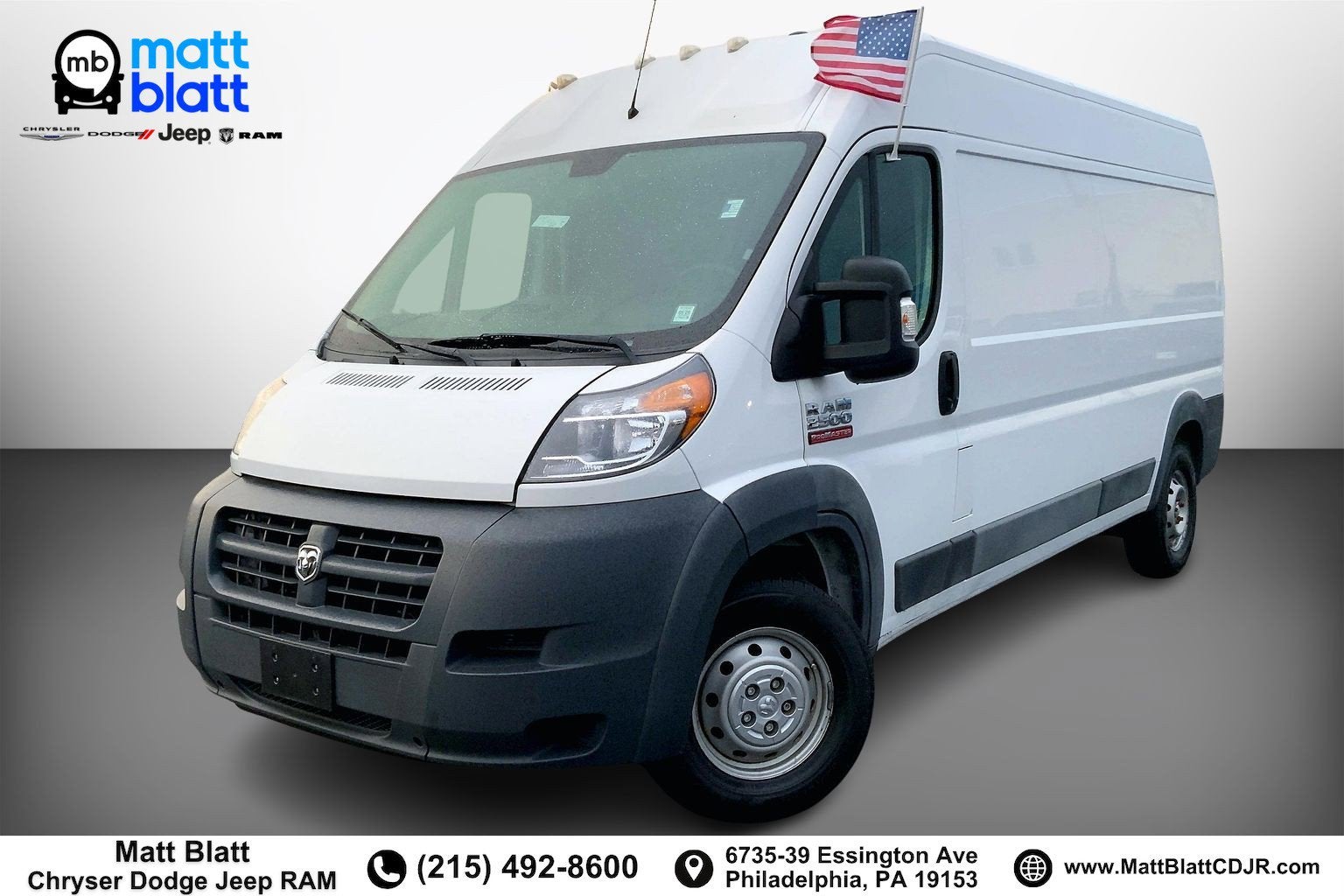 2017 RAM ProMaster Cargo Van Cargo Van High Roof 159' WB