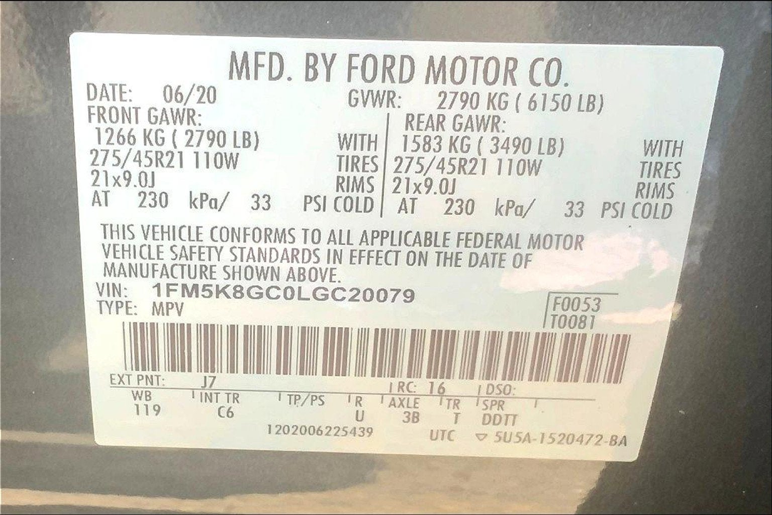 2020 Ford Explorer ST