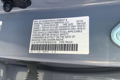 2023 Honda Ridgeline RTL