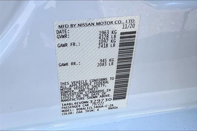 2021 Nissan Altima 2.5 SL