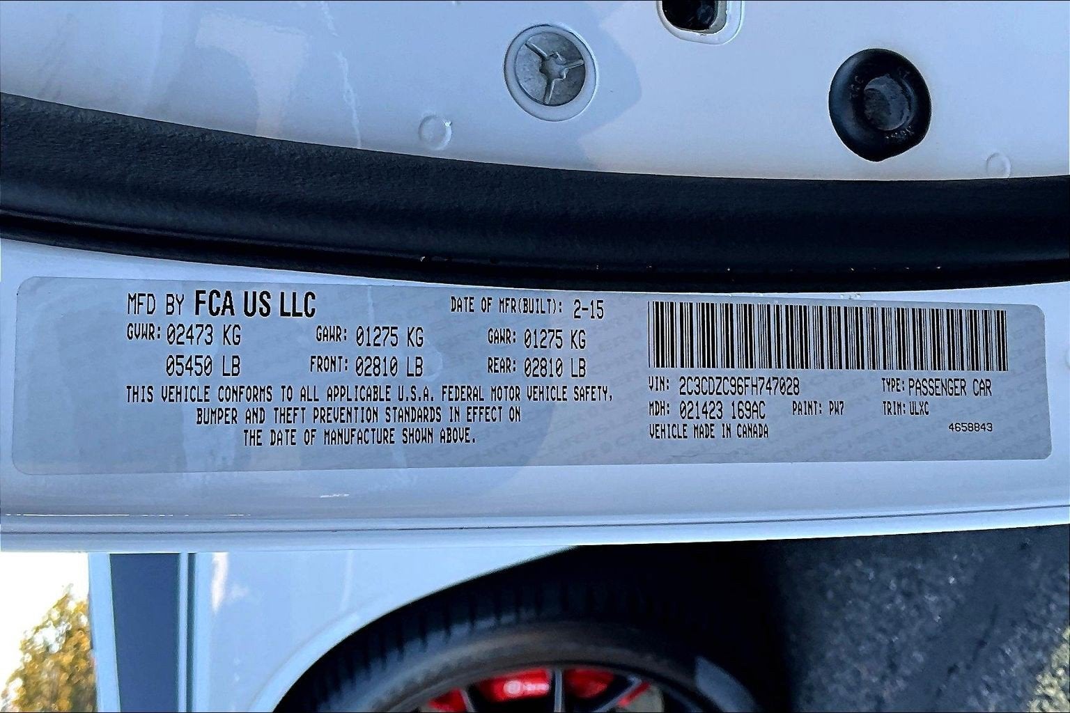 2015 Dodge Challenger SRT Hellcat