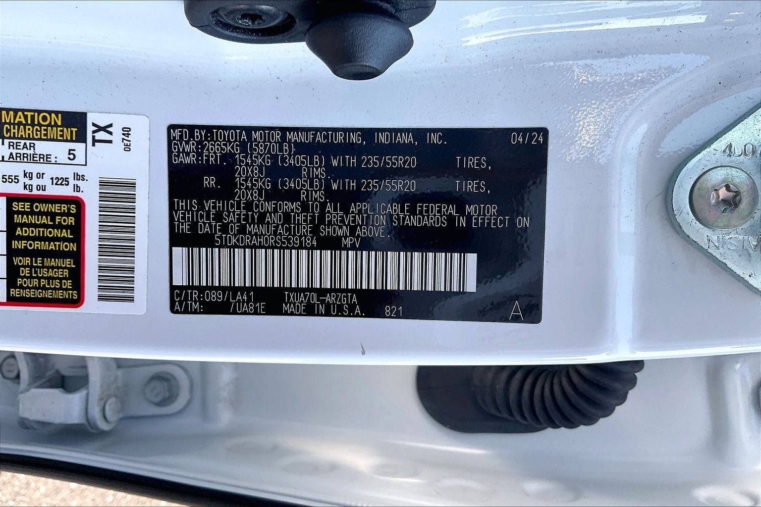 2024 Toyota Highlander Platinum