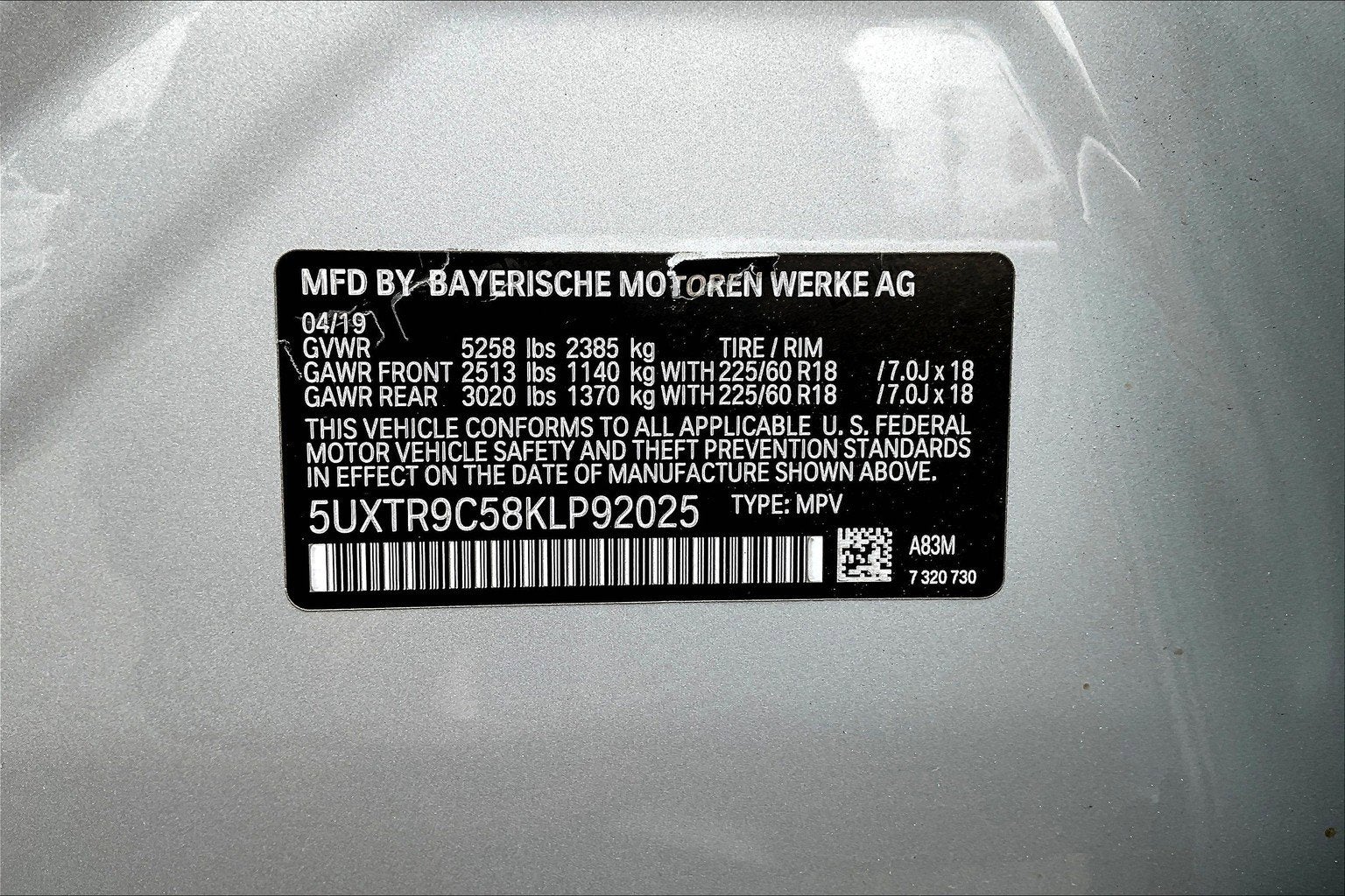 2019 BMW X3 xDrive30i