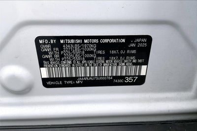 2025 Mitsubishi Outlander Sport ES