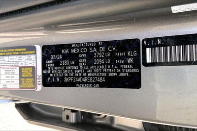 2024 Kia Forte LXS