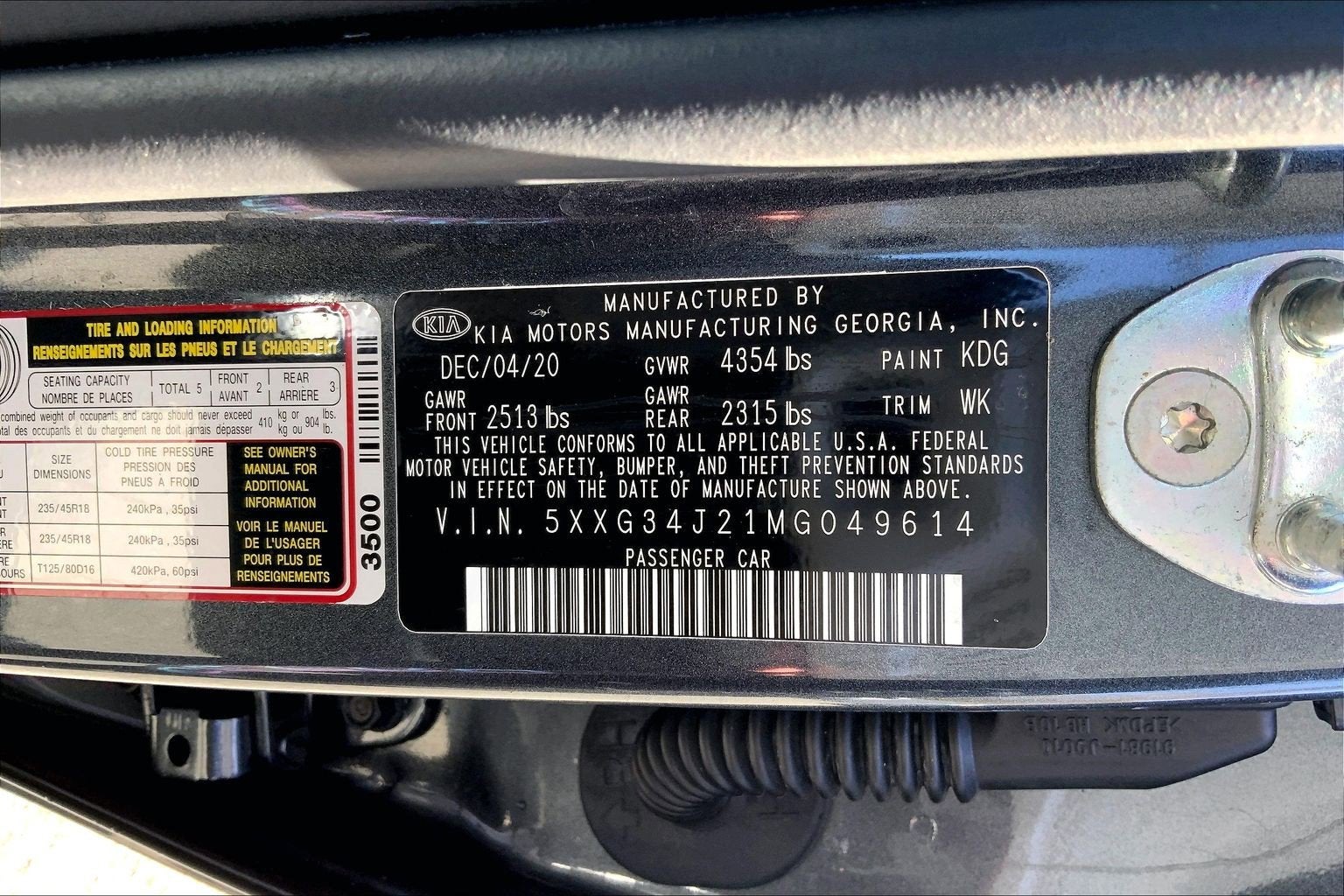 2021 Kia K5 EX