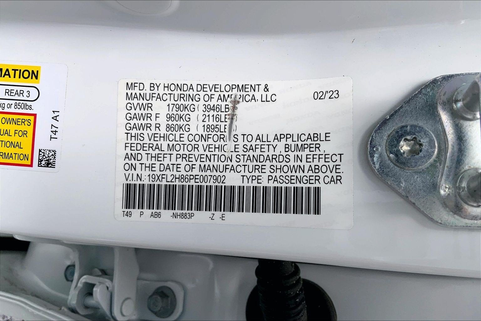 2023 Honda Civic Hatchback Sport
