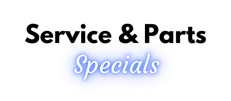 Service and Parts Specials Banner